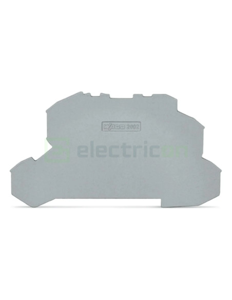 Conector Wago Element terminal pentru cleme sir, gri, grosime 1mm, Wago, 2002-2691 – montaj rapid și sigur în aplicații electric