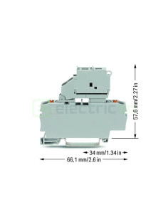Clemă suport pentru siguranțe 5x20mm 2