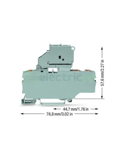 Clemă suport pentru siguranțe 5x20 2
