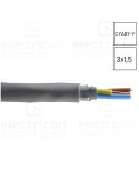 Cablu electric rigid cupru armat CYABY-F 3x1,5 mm²