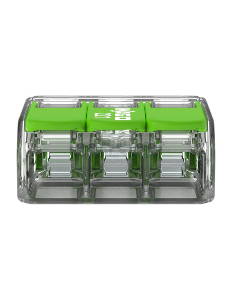 Conector Wago 4mm² Clemă legătură doză, 3x4mm², Wago, 221-423 – montaj rapid și sigur în aplicații electrice diverse