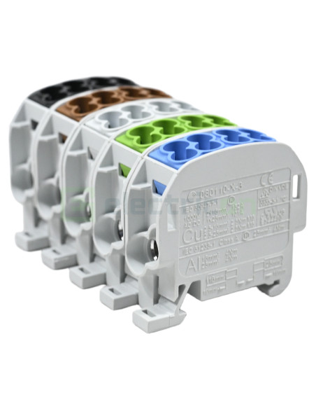 Clemă de derivație 25mm² Pachet clema de derivatie Cu-Al, 25mm², trifazic – montaj rapid și sigur în aplicații electrice diverse