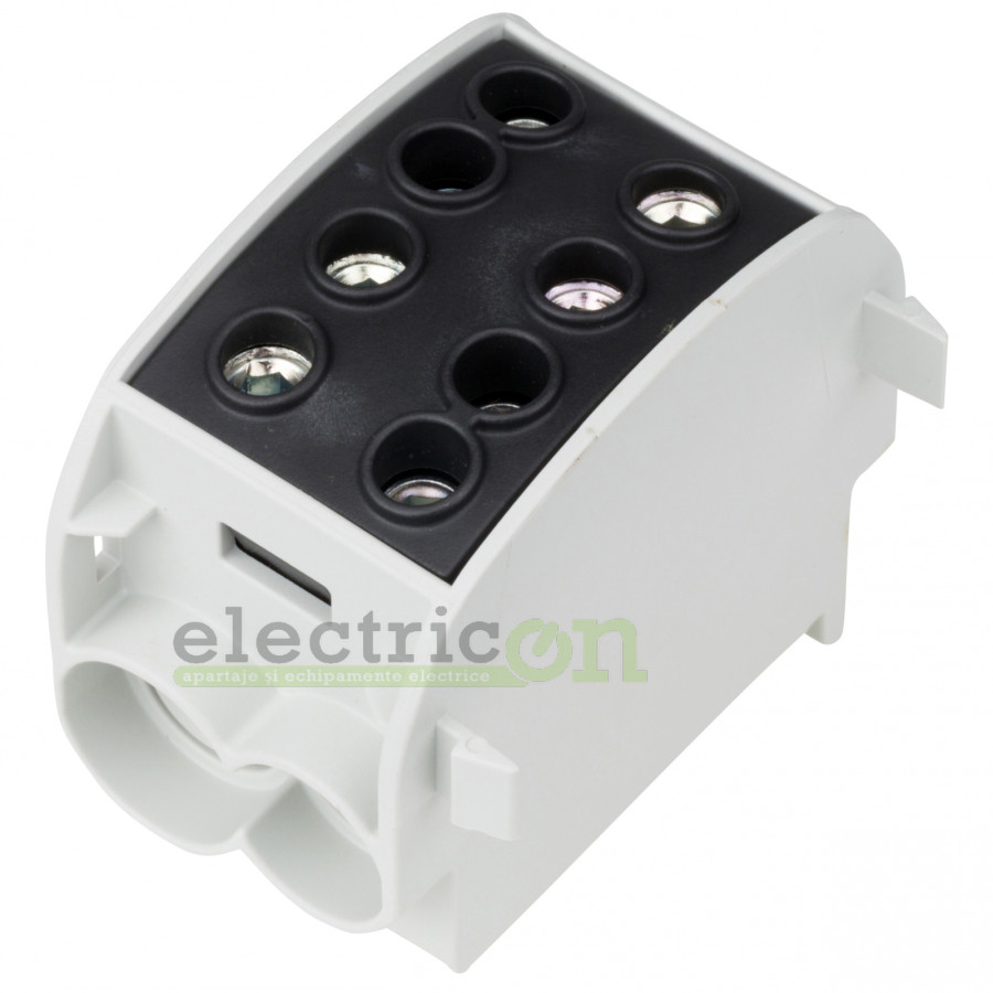Clemă de derivație Clema de derivatie Cu-Al, 70mmp, 1P, negru – montaj rapid și sigur în aplicații electrice diverse