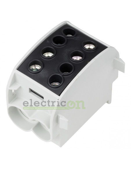 Clemă de derivație Clema de derivatie Cu-Al, 70mmp, 1P, negru – montaj rapid și sigur în aplicații electrice diverse