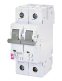MCB - Siguranță automată - disjunctor - curba B 6A 6kA 2P 2M ETIMAT 6 ETI 002113512