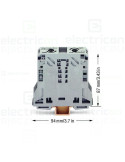 Clema șir 2 conexiuni max. 50 mm² gri - Wago 285-150