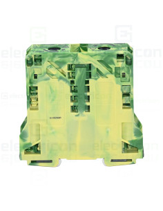 Conector Wago Clema sir trecere cu 2 conductori, 50mm, galben-verde, Wago, 285-157 – montaj rapid și sigur în aplicații electric