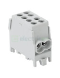Clemă de derivație Cu-Al 1P 2 conexiuni (1x25mm² + 1x25mm²) gri FLECU - Tracon Electric FLECU-25-16-2