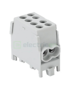 Clemă de derivație 25mm² Clema derivatie, 25mm², Cu-Al, gri, Tracon Electric, FLECU-25-16/2 – montaj rapid și sigur în aplicații