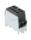 Clemă de derivație Cu-Al 1P 2 conexiuni (1x25mm² + 1x25mm²) negru FLECU - Tracon Electric FLECU-25-16-2F