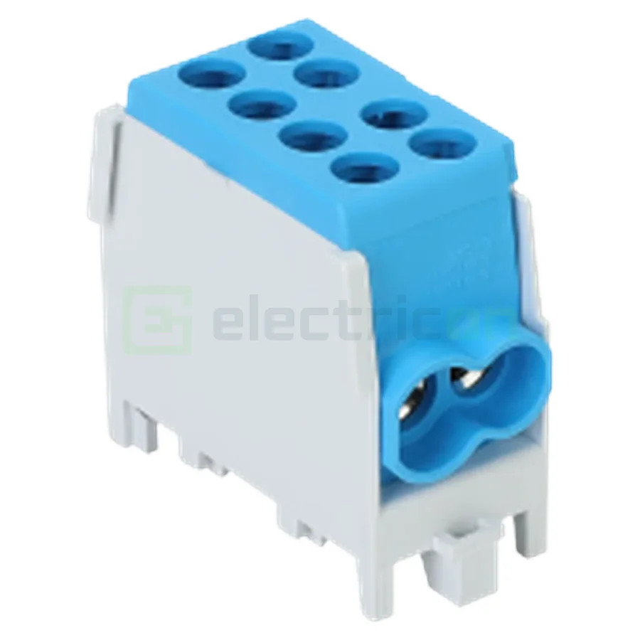 Clemă de derivație 25mm² Clema derivatie, 25mm², Cu-Al, albastru, Tracon Electric, FLECU-25-16-2K – montaj rapid și sigur în apl