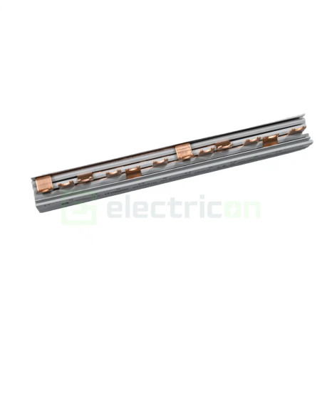 Bareta alimentare (busbar), 3P+N, tip furca, 12 module, 80A, Hager