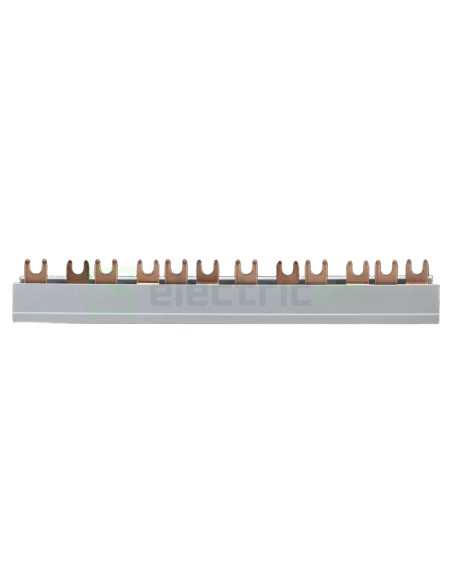 Bareta alimentare (busbar), 3P+N, tip furca, 12 module, 80A, Hager