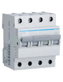 MCB - Siguranță automată - disjunctor - curba B 16A 6kA 4P 4M Hager MB416A