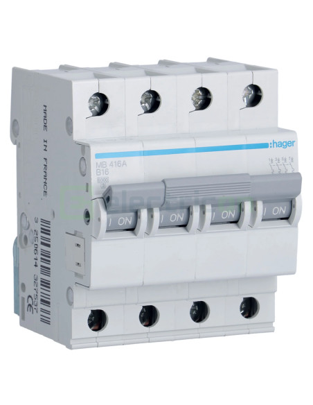 Intrerupator MCB B16A Hager - MB416A
