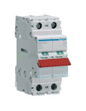 Separator - Comutator - 2 poziții (0-1) 2P 2M 40A 400V parghie rosie Hager SBR263