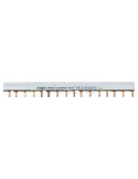 Busbar - Baretă alimentare - 3P+N trifazat tip pini 24M (6x MCB 3P+N) 10mm² 63A Hager KB463C