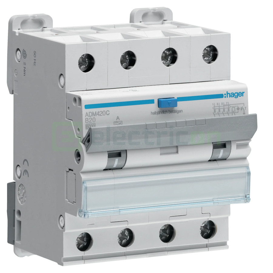 Siguranta RCBO 20A/30mA Schrack - ADM420C