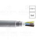 Cablu electric rigid cupru armat CYABY-F 5x6 mm²