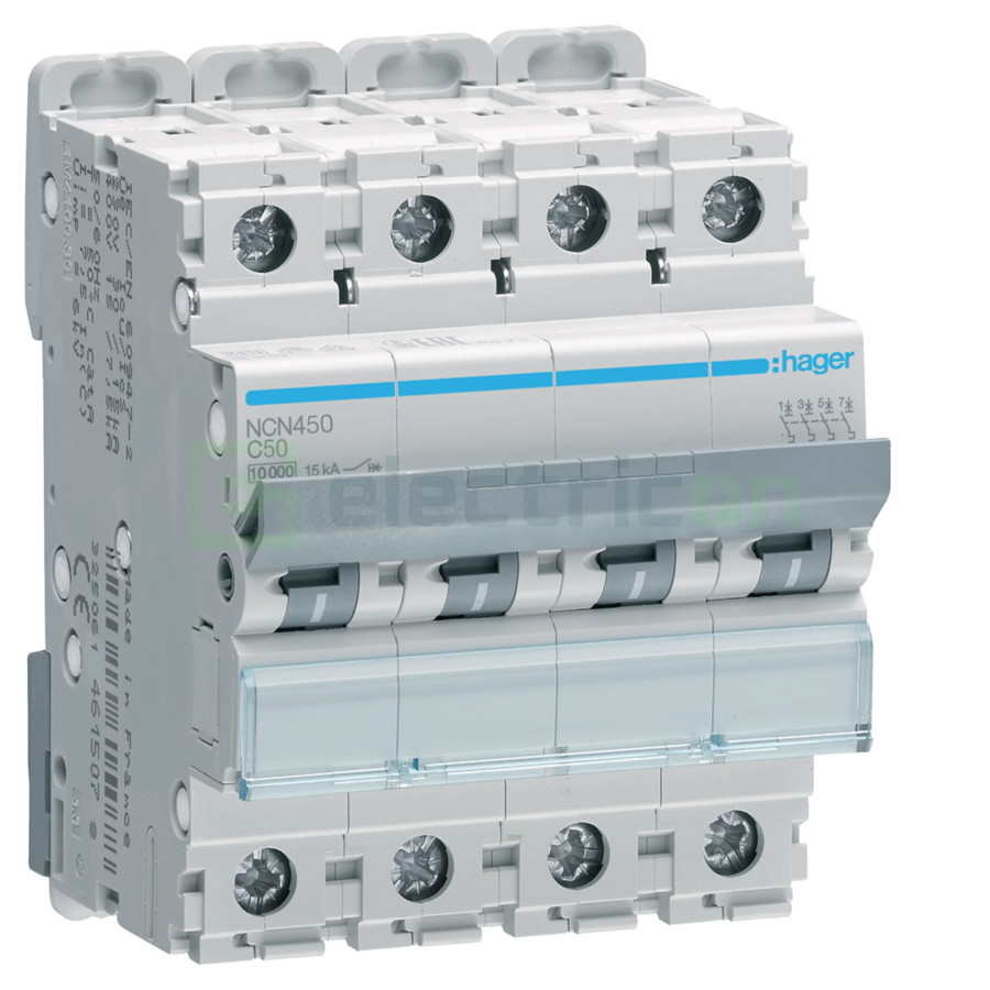 Disjunctor MCB C50A Hager - NCN450