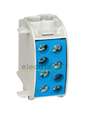 Clemă de derivație Cu-Cu 1P 2 conexiuni (1x35mm² + 1x35mm²) albastru IK026 - Schrack IK026220