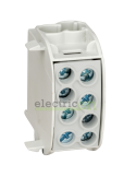 Clemă de derivație Cu-Cu 1P 2 conexiuni (1x35mm² + 1x35mm²) gri IK026 - Schrack IK026210