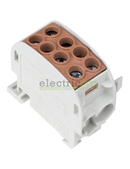 Clemă de derivație 35mm² Clema derivatie, 35mm², Cu-Cu, 1P, maro, Schrack, IK026240 – montaj rapid și sigur în aplicații electri