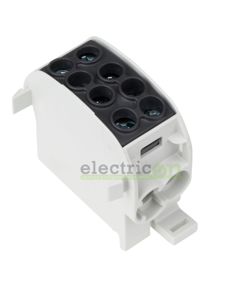 Clemă de derivație 35mm² Clema derivatie, 35mm², Cu-Cu, 1P, negru, Schrack, IK026250 – montaj rapid și sigur în aplicații electr