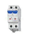 MCB - Siguranță automată - disjunctor - curba C 25A 10kA 2P 2M Schrack BM017225