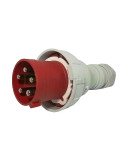 Fișă - industrială - CEE 5 poli (3P+N+E) - pe fir - 63A 400V - exterior - IP67 - SEZ DK a.s. - 10004884.00