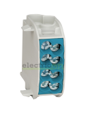 Clemă de derivație Cu-Cu 1P 2 conexiuni (1x25mm² + 1x25mm²) albastru IK026 - Schrack IK026120