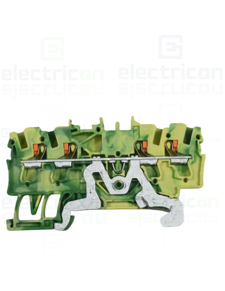 Conector Wago 5 mm² Clema șir, de trecere, 4 conexiuni, 2,5 mm²,verde, TopJobs Push-In, Wago, 2202-1407 – montaj rapid și sigur 