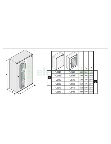 Tablou poliester, 650x500x250mm, IP66, Hager, Orion+, FL221B- Electricon.ro