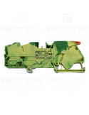 Clema șir de împământare cu pârghie și buton 3 conexiuni max. 16 mm² verde-galben TopJobs Clamp - Wago 2116-5307