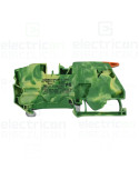 Clema șir de împământare cu pârghie și buton 2 conexiuni max. 16 mm² verde-galben TopJobs Clamp - Wago 2116-5207