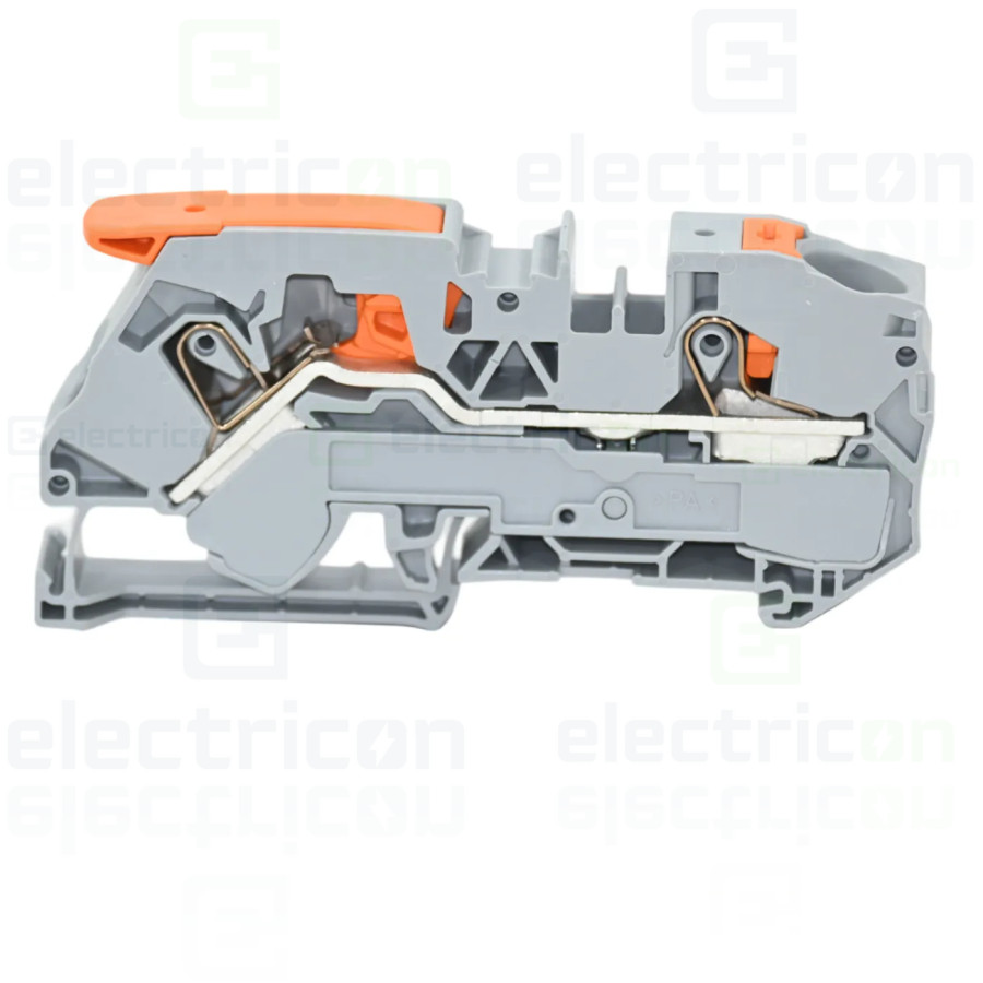 cu pârghie și buton