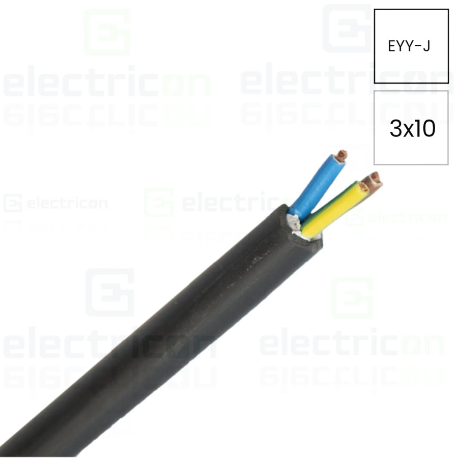 Cablu rigid EYY-J 3x10 mm² - Electricon.ro