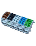 Pachet clema de derivatie Cu-Cu Schrack IK0 maro-negru-gri-albastru-verde 35 mm² trifazat