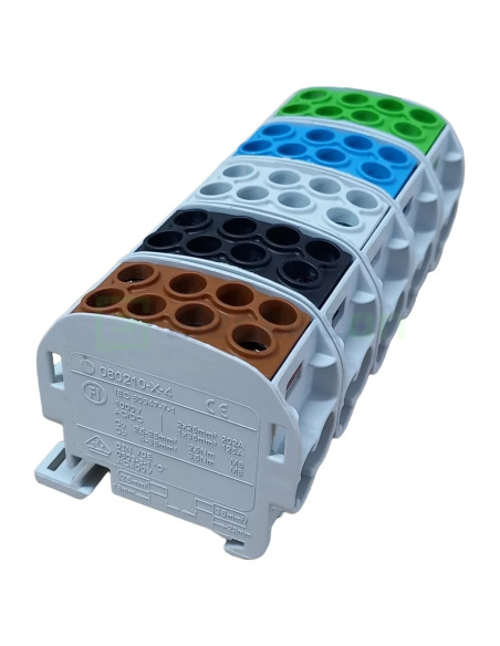 Clemă de derivație 35 mm² Pachet clema de derivatie Cu-Cu, 35 mm², trifazic – montaj rapid și sigur în aplicații electrice diver