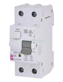 RCBO - Siguranță automată - Disjunctor cu protecție diferențială - tip A curba B 6A 10mA 10kA 1P+N 2M KZS-2M ETI 002173211