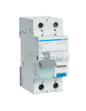 RCBO - Siguranță automată - Disjunctor cu protecție diferențială - tip A curba B 10A 30mA 6kA 1P+N 2M Hager ADA910D