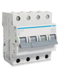 MCB - Siguranță automată - disjunctor - curba C 20A 6kA 4P 4M Hager MC420A
