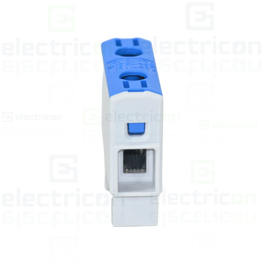 Clemă șir 16 mm² Clema derivatie 16 mm², 1 intrare - 1 iesire, albastru – montaj rapid și sigur în aplicații electrice diverse