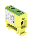 Clemă de derivație Cu-Al 1P 2 conexiuni (1x35mm² + 1x35mm²) galben-verde MAA - Morek MAA1035Y10