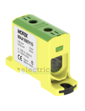 Clemă de derivație Cu-Al 1P 2 conexiuni (1x95mm² + 1x95mm²) galben/verde MAA - Morek MAA1095Y10