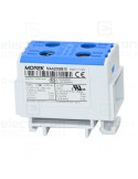 Clemă de derivație Cu-Al 2P 4 conexiuni (2x50mm² + 2x50mm²) albastră MAA - Morek MAA2050B10