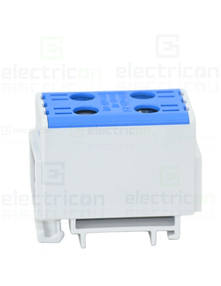 Clemă șir 50 mm² Clema derivatie 50 mm², 2 intrari - 2 iesire, albastra – montaj rapid și sigur în aplicații electrice diverse