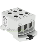Clemă de derivație Cu-Al 3P 6 conexiuni (3x50mm² + 3x50mm²) gri MAA - Morek MAA3050A10