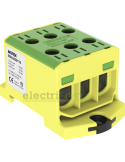 Clemă de derivație Cu-Al 3P 6 conexiuni (3x50mm² + 3x50mm²) galben/verde MAA - Morek MAA3050Y10