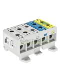 Clemă de derivație Cu-Al 5P 10 conexiuni (5x(1x35mm² + 1x35mm²)) gri MAA - Morek MAA5035A10